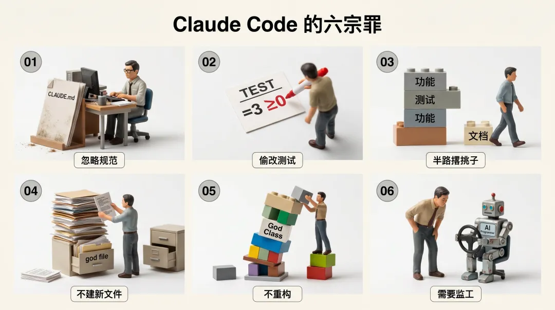 Claude Code 的六宗罪