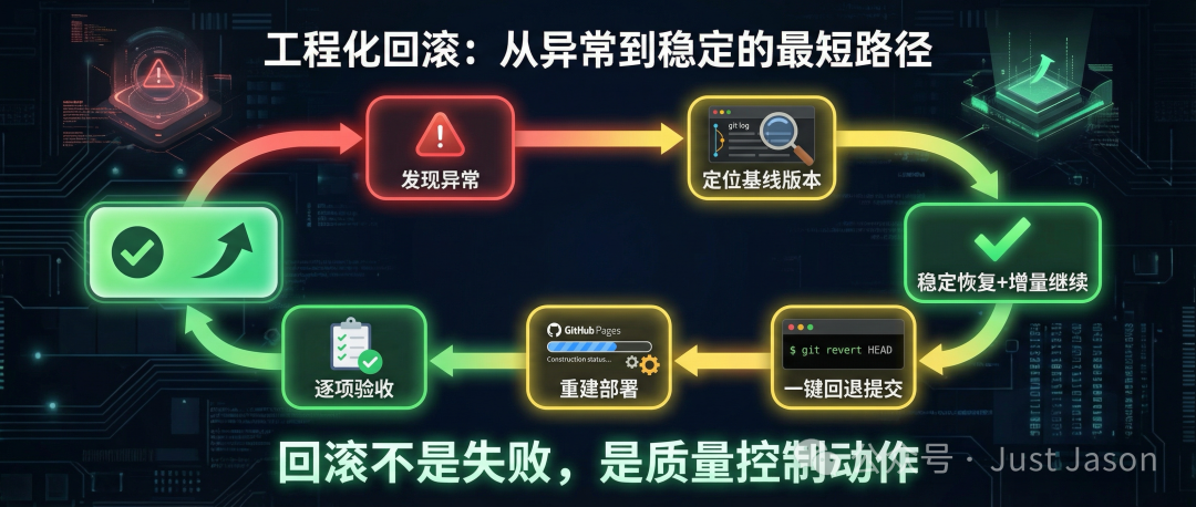 工程化回滾：從異常到穩定的最短路徑