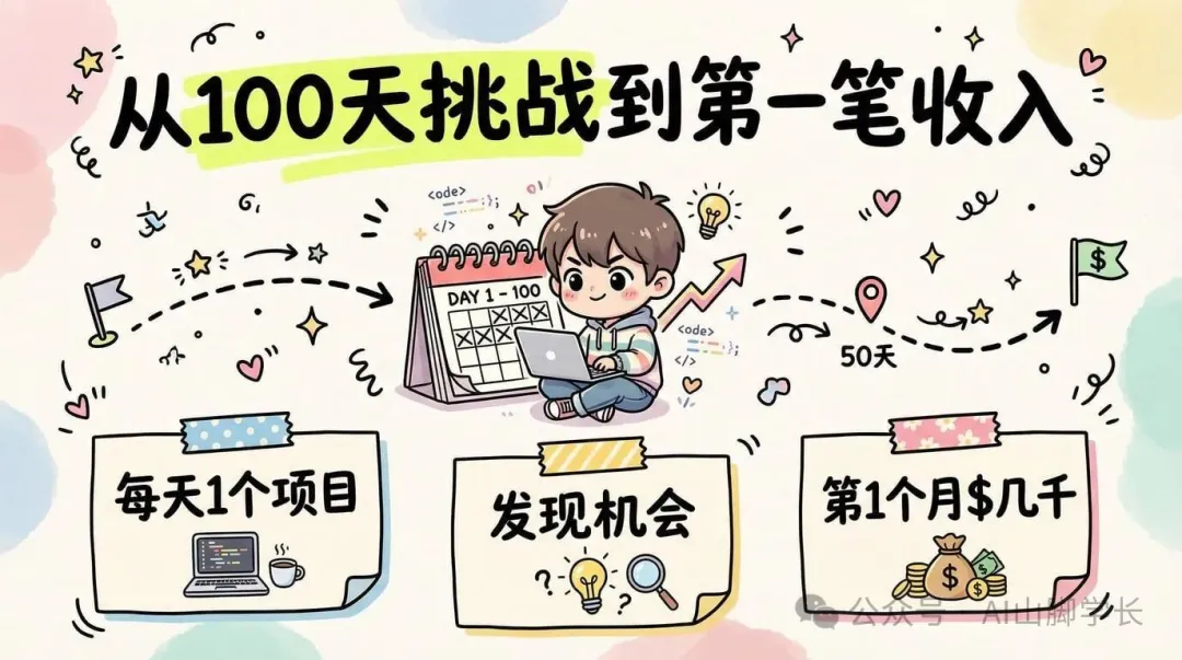 知識卡片3:從100天挑戰到第一筆收入