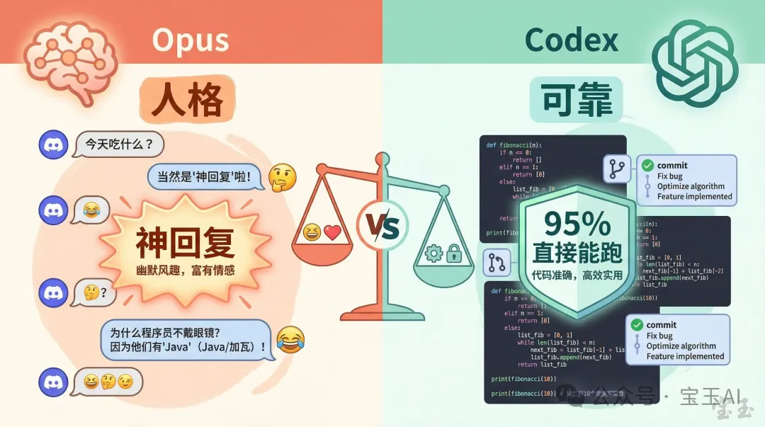 模型對比：Opus 有人格，Codex 更可靠