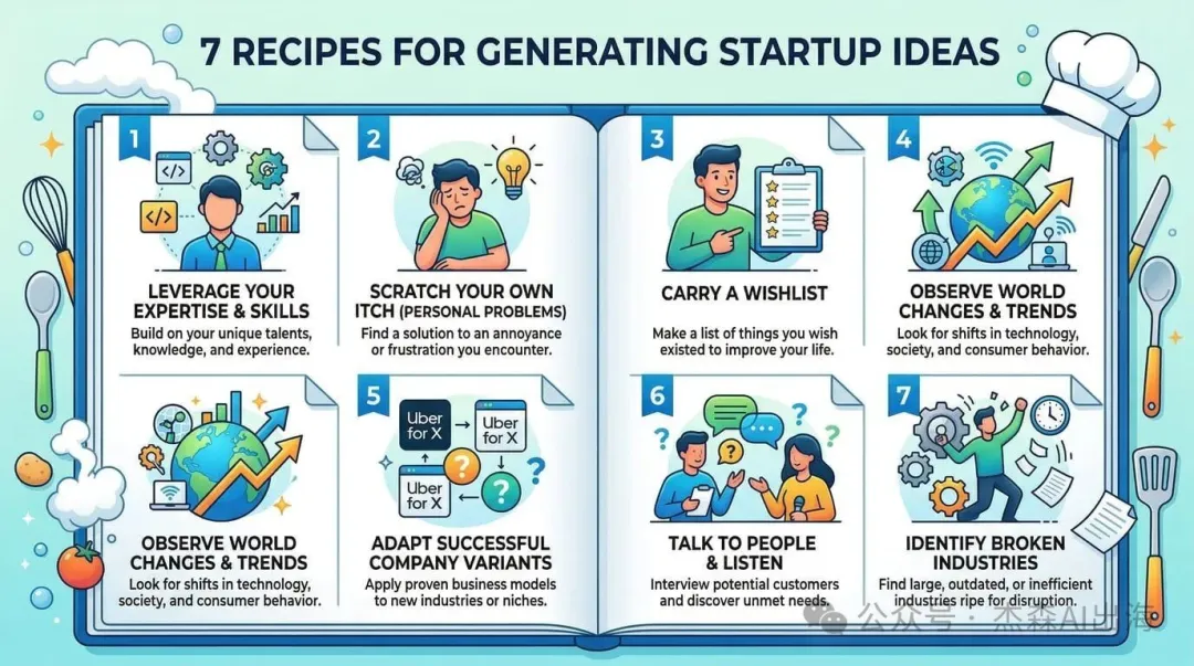 如何產生創業點子：七個實用配方