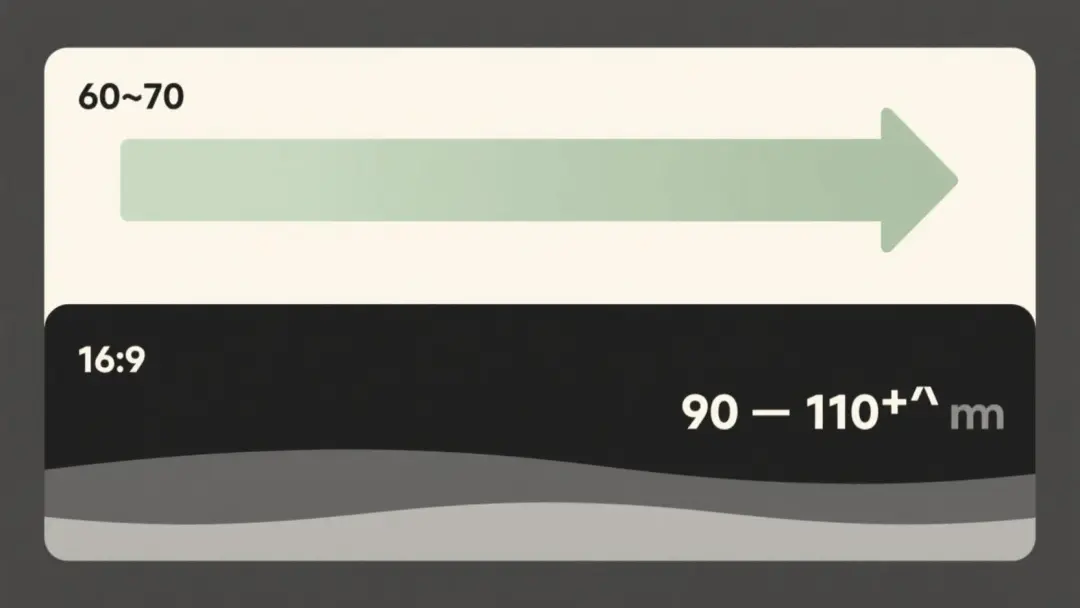 工具只把你的判斷放大 · 60→70 vs 90→110 乘數對比