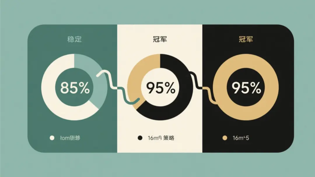 85 分穩定 > 95 分偶爾 · 冠亞季軍版本留底策略
