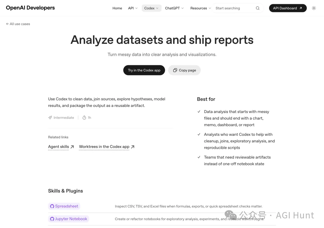 數據分析案例頁面