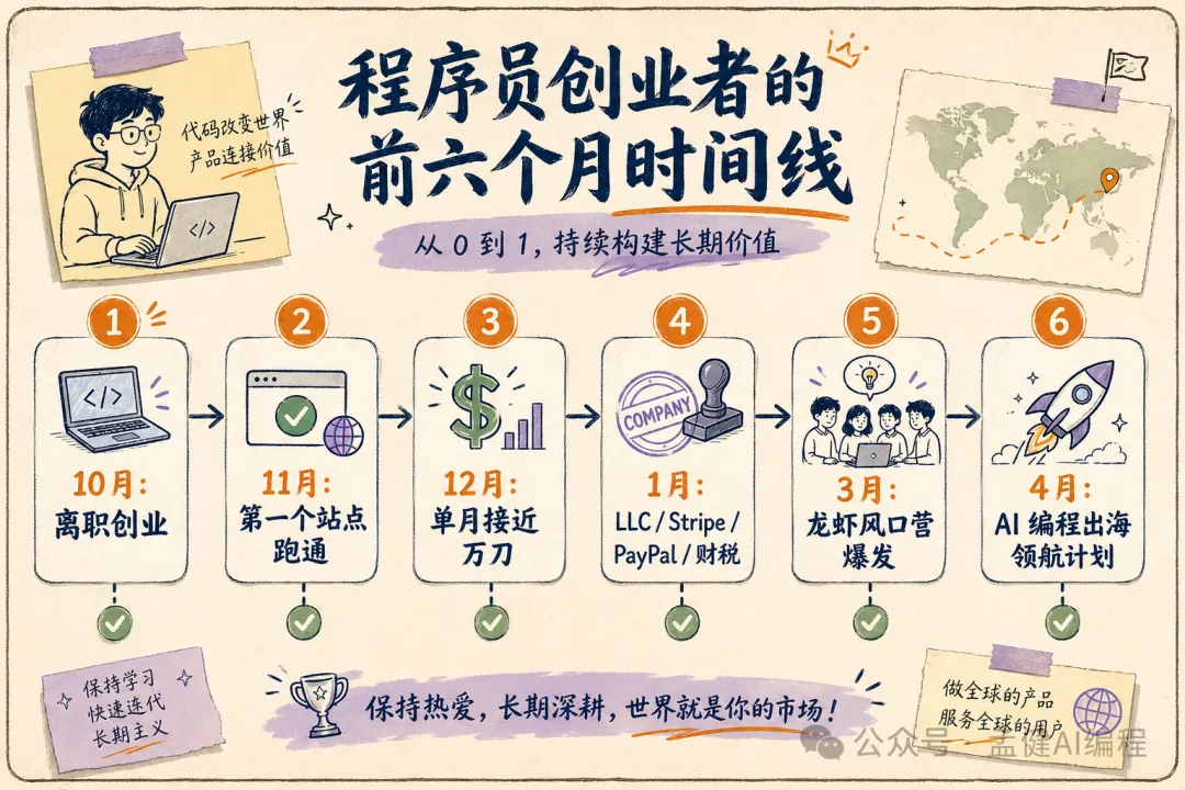 創業半年時間線